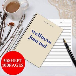 One Day At A Time Wellness Journal Spiral Bound 100 Pages NWT